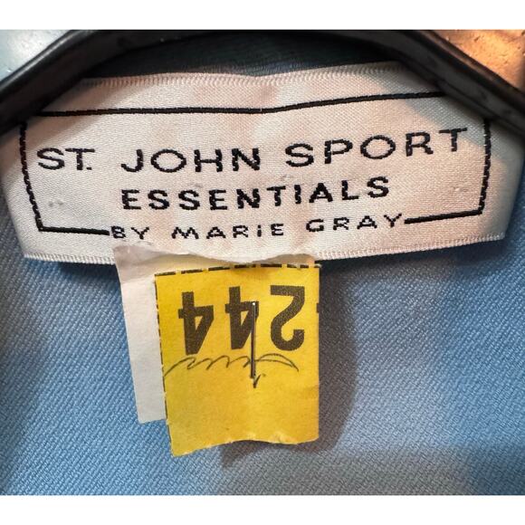 St. John Sport Blue Blazer Jacket Size P - Picture 14 of 15